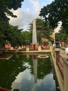 shot of the pond in freedom park lagos